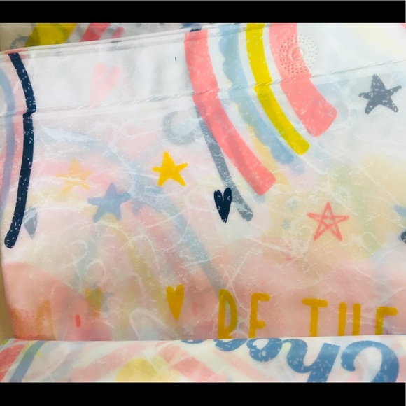 Splash Multicolor Inspirational Shower Curtain - Picture 7 of 10